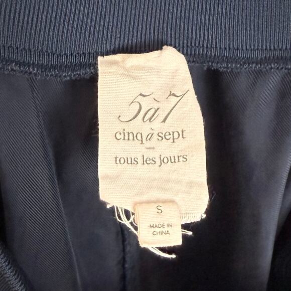 Cinq A Sept Giles Pant Cargo Satin Jogger in Lapis Size Small - Picture 5 of 6